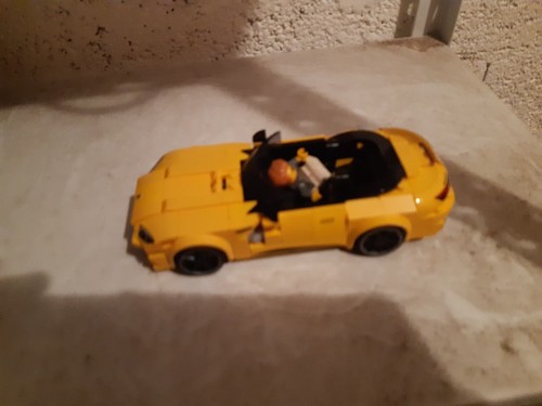 Lego rennwagen gelb mit - lego,