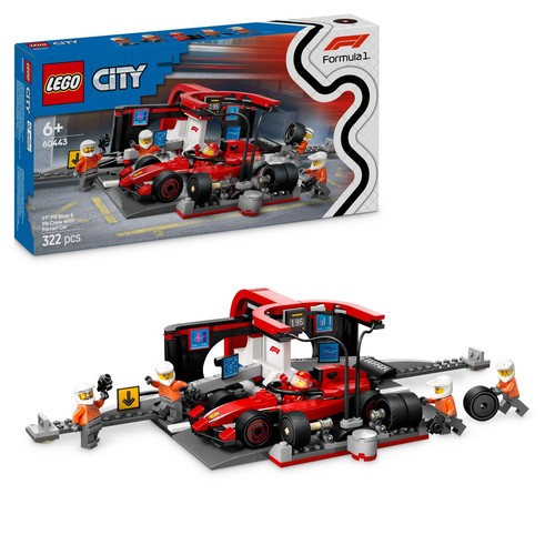 Lego city boxenstopp mit - f1,