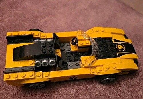 Lego rennwagen gelb aus - lego,